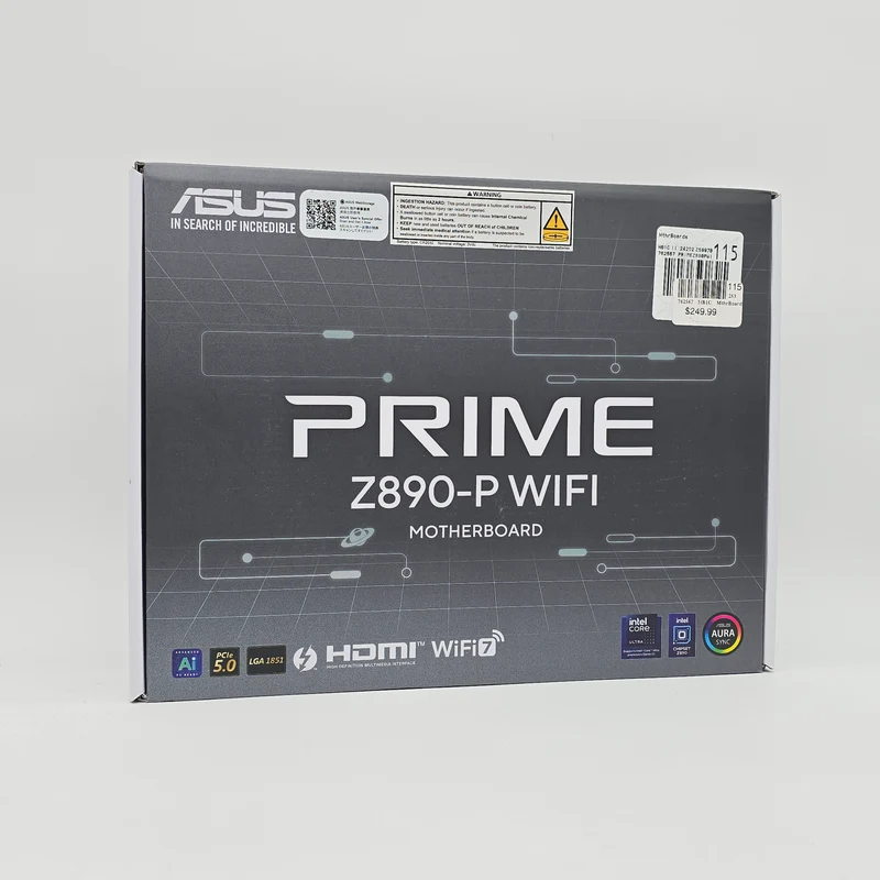 ASUS Prime Z890-P WiFi Gaming Motherboard for Intel Socket Type 1851