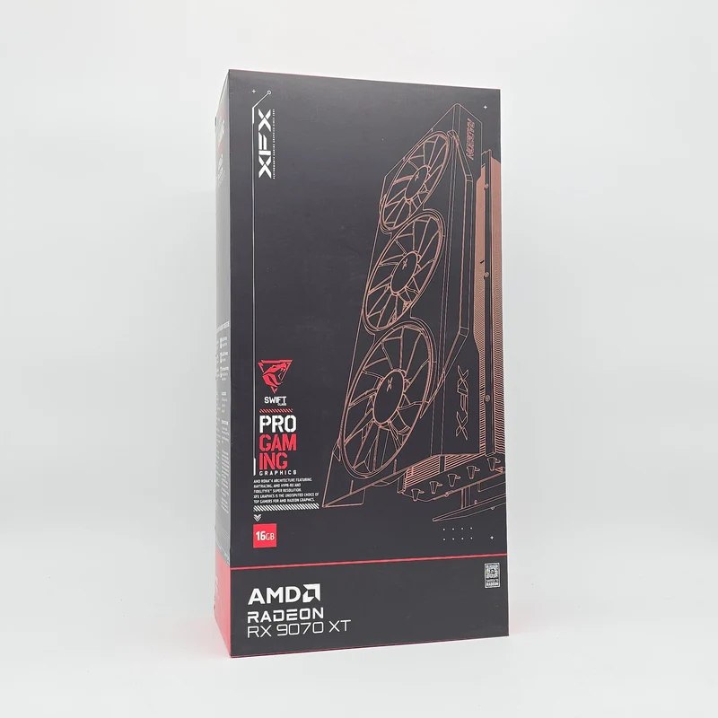 RX 9070 XT XFX SWIFT Triple Fan 16GB, AMD Radeon Gaming Graphics Card GPU, 9070XT