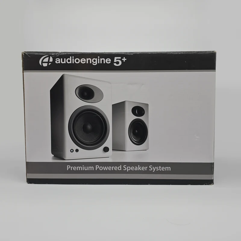 Audioengine A5+ Premium Powered Bookshelf Speakers for PC, Home Audio, Black