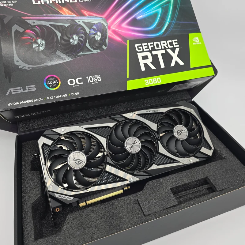 RTX 3080 ASUS ROG STRIX OC 10GB, NVIDIA Gaming Graphics Card GPU