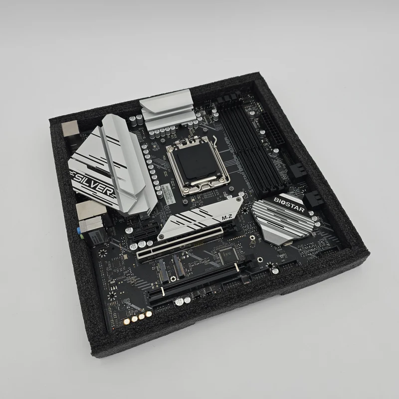BioStar B650M Silver AMD Socket AM5 Gaming Motherboard