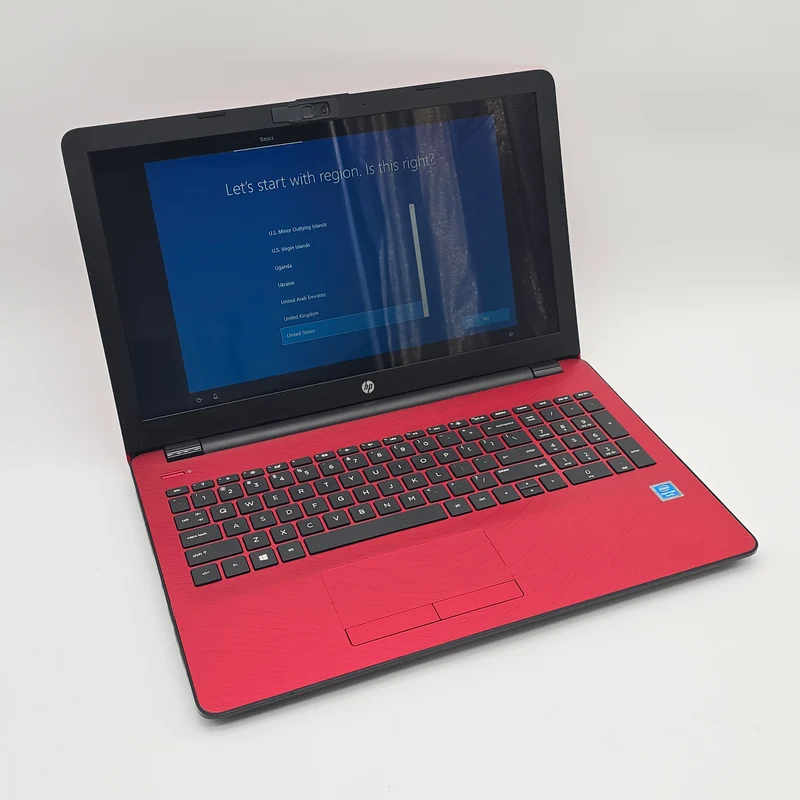 HP 15.6" Touchscreen Laptop, Intel Pentium Silver N5000, 4GB RAM, CD Disk Drive, Red Laptop