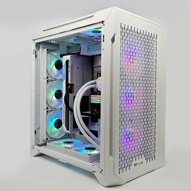 RTX 4070Ti, Intel i9-14900KF, 64GB DDR5, 2TB, Custom White Liquid Cooled Gaming PC
