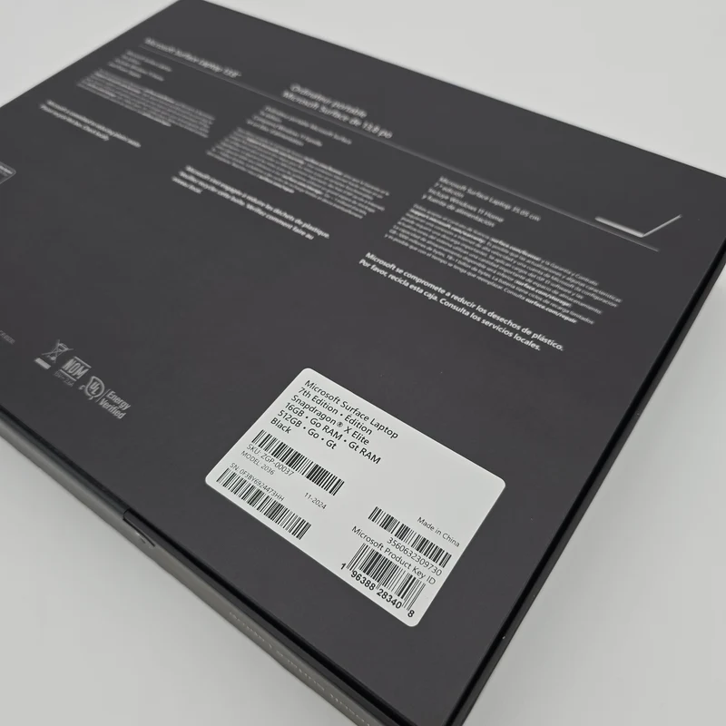 Microsoft Surface Laptop 13.8" 7th Gen, Snapdragon X Elite, 16GB RAM, 512GB SSD, Brand New Sealed, Copilot+