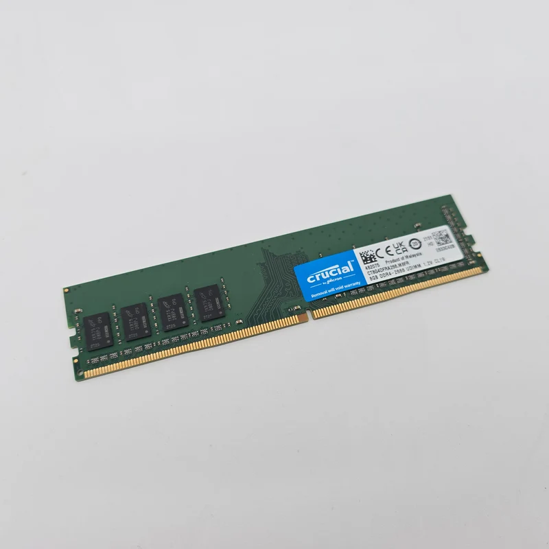 8GB DDR4 Crucial RAM 2666MHz, 1x8GB Stick, CL19 Desktop Memory