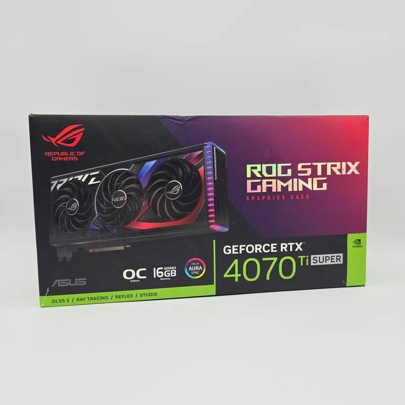 RTX 4070Ti Super ASUS ROG STRIX 16GB, NVIDIA Gaming Graphics Card GPU