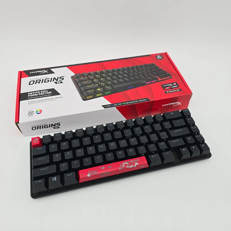 HyperX Alloy Origins 65 Mechanical Gaming Keyboard, RGB, Red Linear Switches,