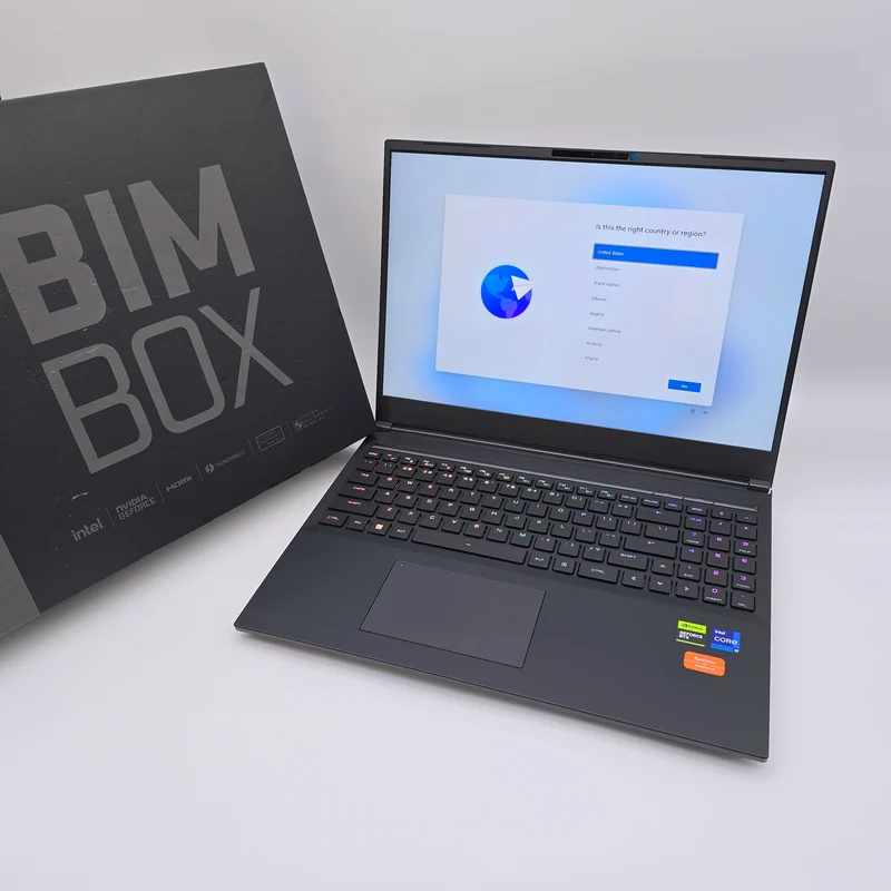 BIMBOX Slim Pro 16 Gaming Laptop, RTX 4090, Intel i9-13900HX, 64GB DDR5, 5TB NVMe, Ultra High End Gaming Laptop