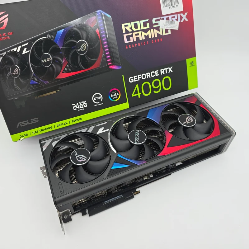 RTX 4090 ASUS ROG STRIX 24GB Black, NVIDIA Gaming Graphics Card GPU