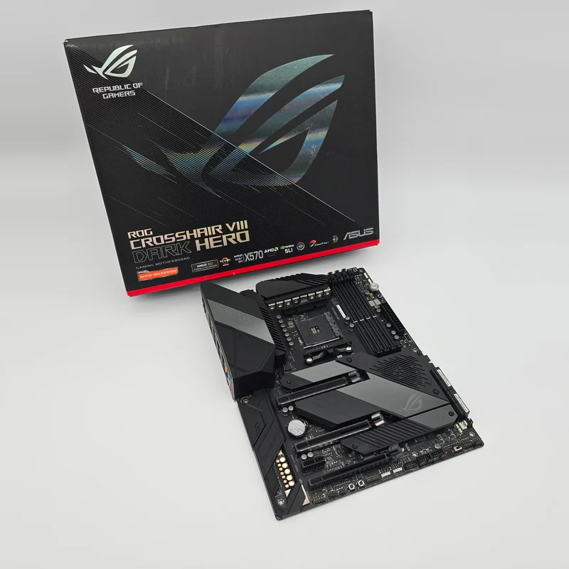 ASUS ROG STRIX Crosshair VIII HERO Motherboard, Socket AM4 AMD Gaming Motherboard with Box