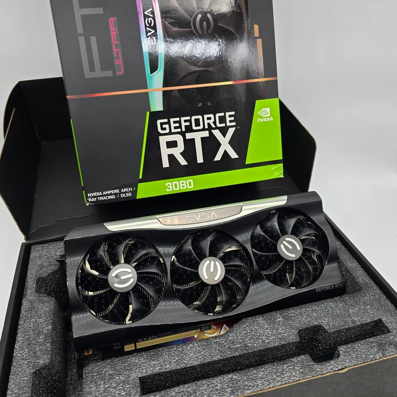 RTX 3080 EVGA FTW3 ULTRA 10GB, NVIDIA Gaming Graphics Card GPU