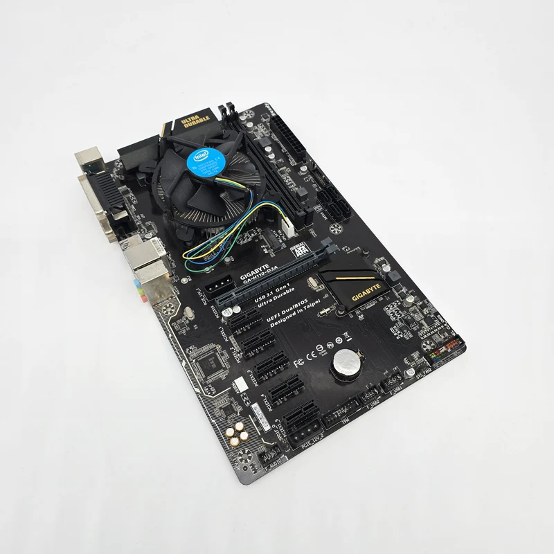 Gigabyte GA-H110-D3A Motherboard w/ Intel Celeron G9300, Cooler, CPU+Motherboard Combo