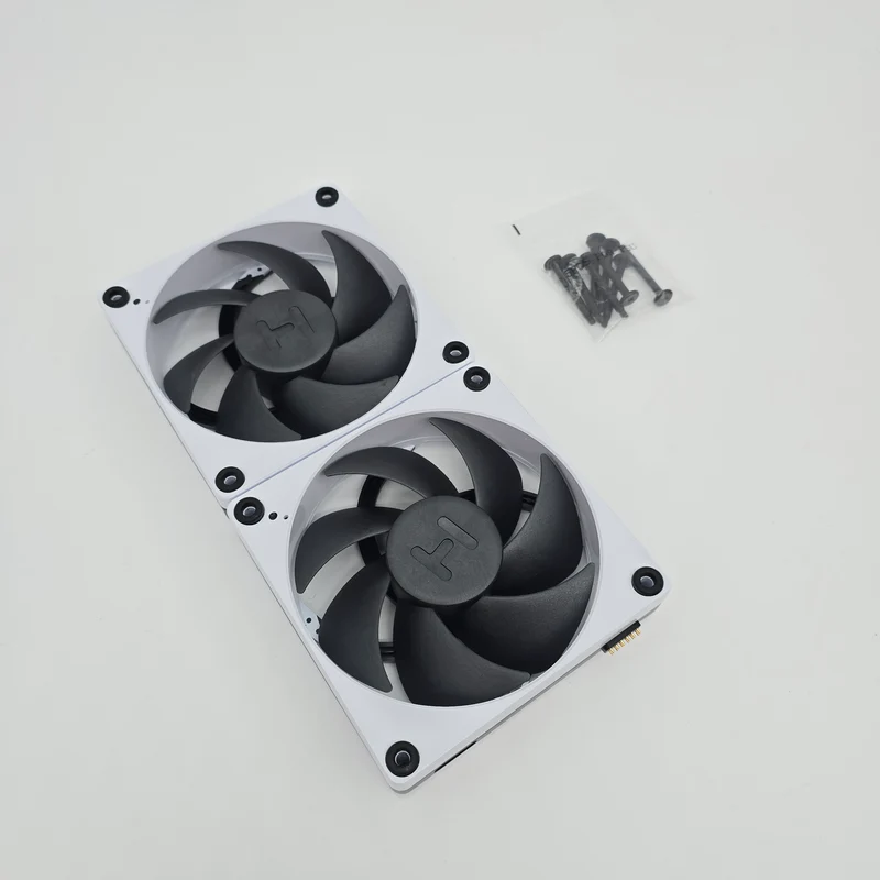 Hyte Thicc FP12 Fans for Q60 Thicc AIO Liquid Cooler w/ Hardware, 2x120mm Fans
