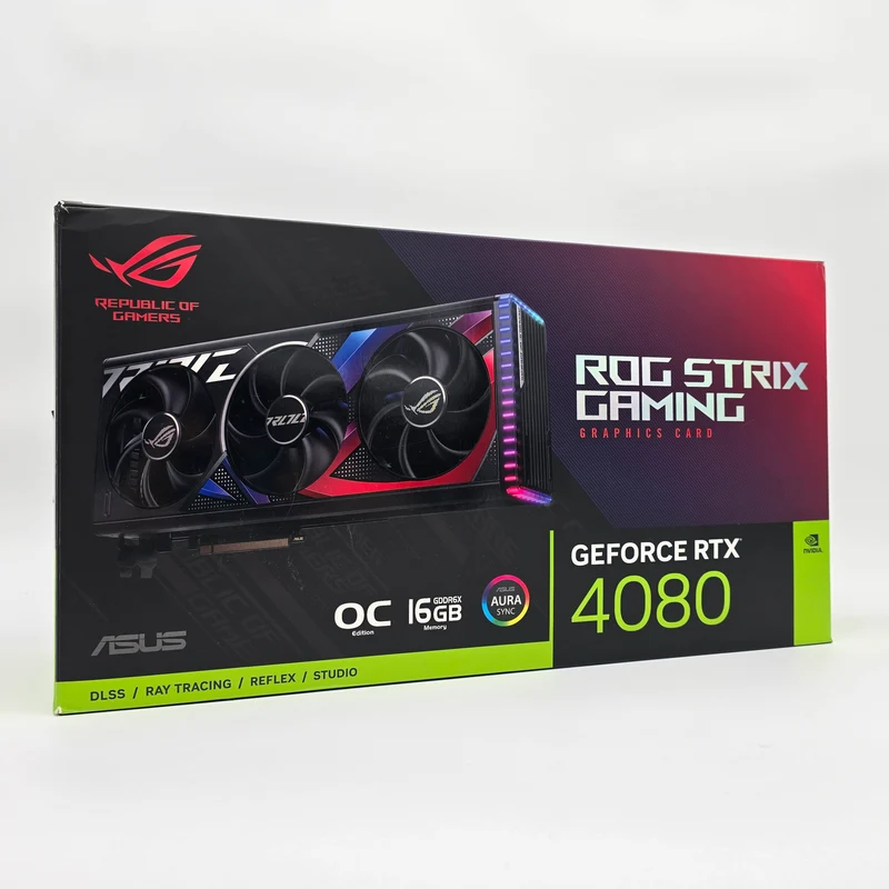 RTX 4080 ASUS ROG STRIX OC 16GB, NVIDIA Gaming Graphics Card GPU