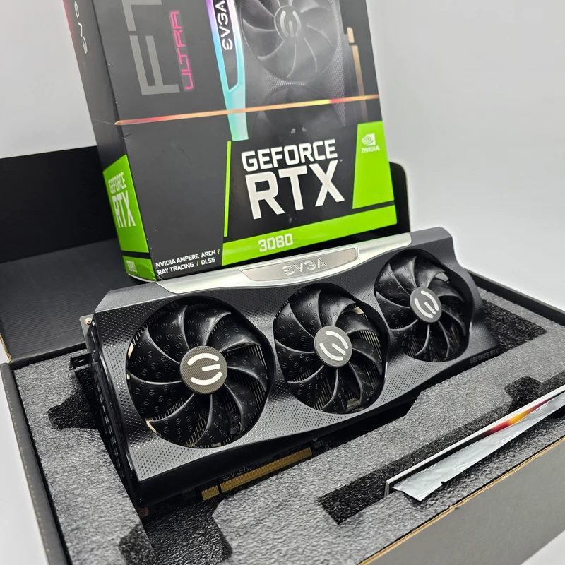 RTX 3080 EVGA FTW3 ULTRA 10GB, NVIDIA Gaming Graphics Card GPU