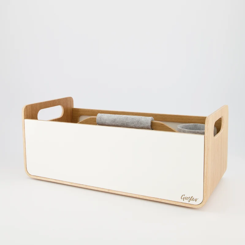 Gustav Studio – Mobile Desk Organizer & Caddy, Oak & Felt